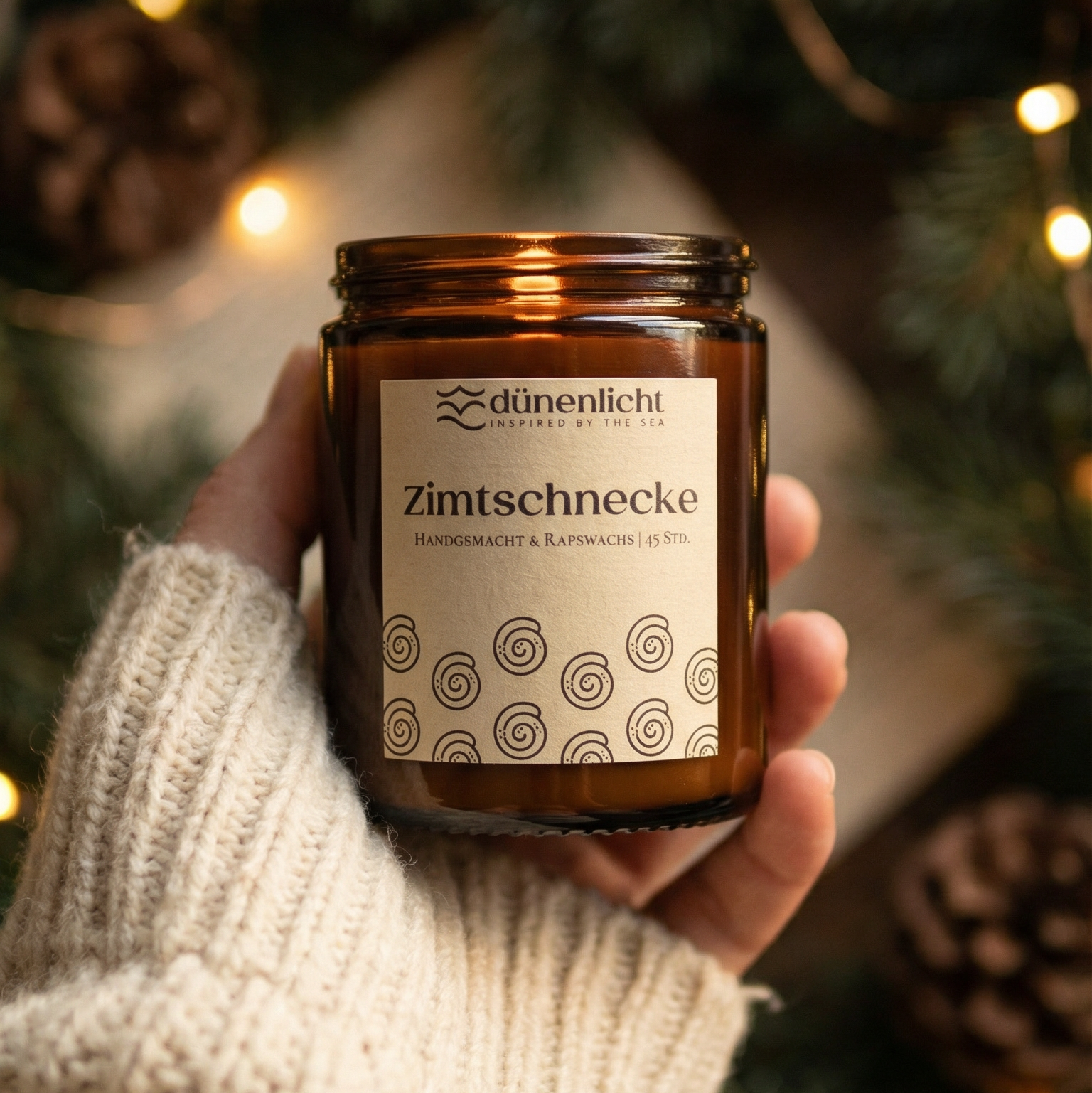 DUFTKERZE ZIMTSCHNECKE IM GLAS