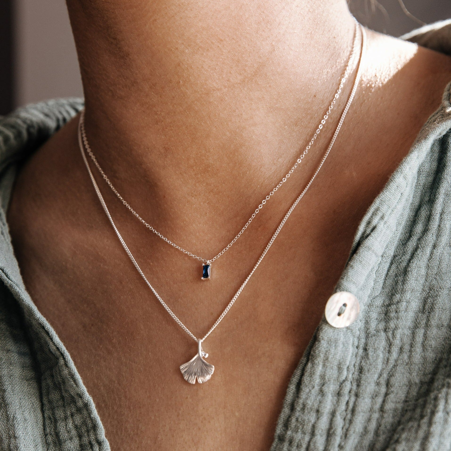 NECKLACE GINKGO LEAF II