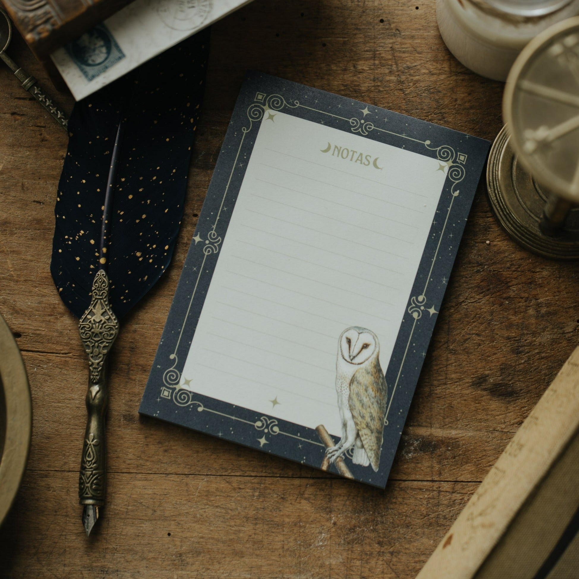 NOTEPAD OWL & MOON