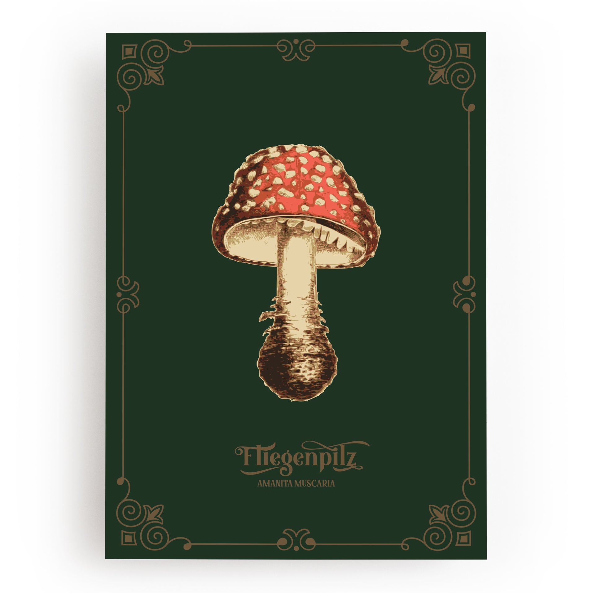 KUNSTDRUCK FLIEGENPILZ
