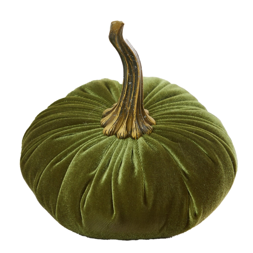VELVET PUMPKIN FOREST GREEN LARGE