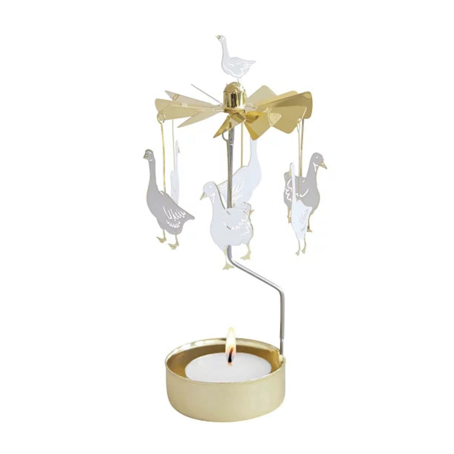 TEELICHT-KARUSSELL GÄNSE