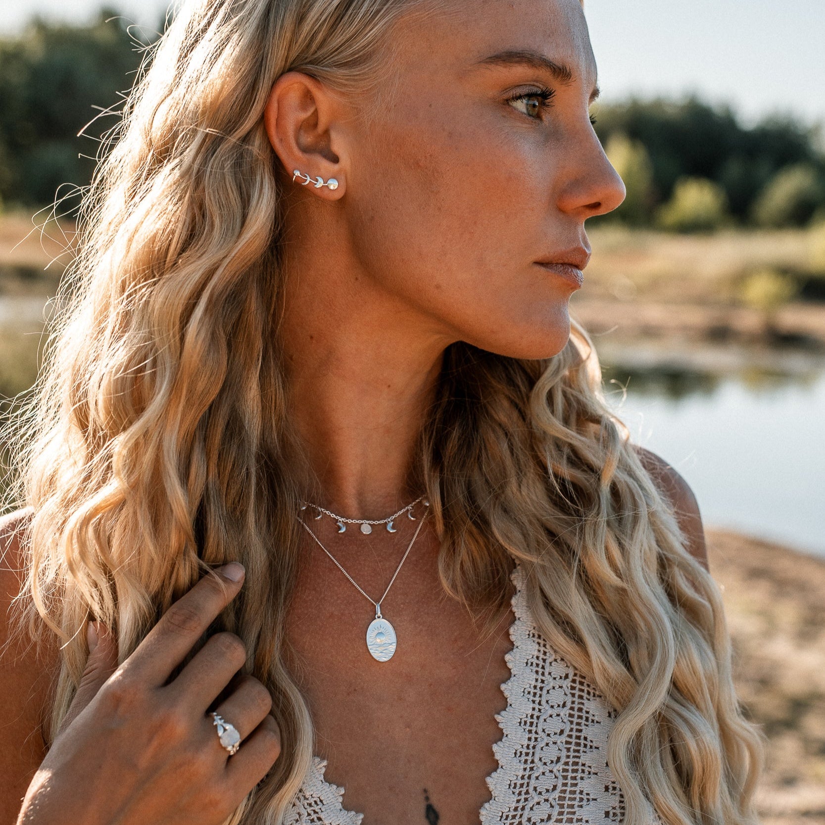 KETTE WENDE ANHÄNGER MOON & SOL II