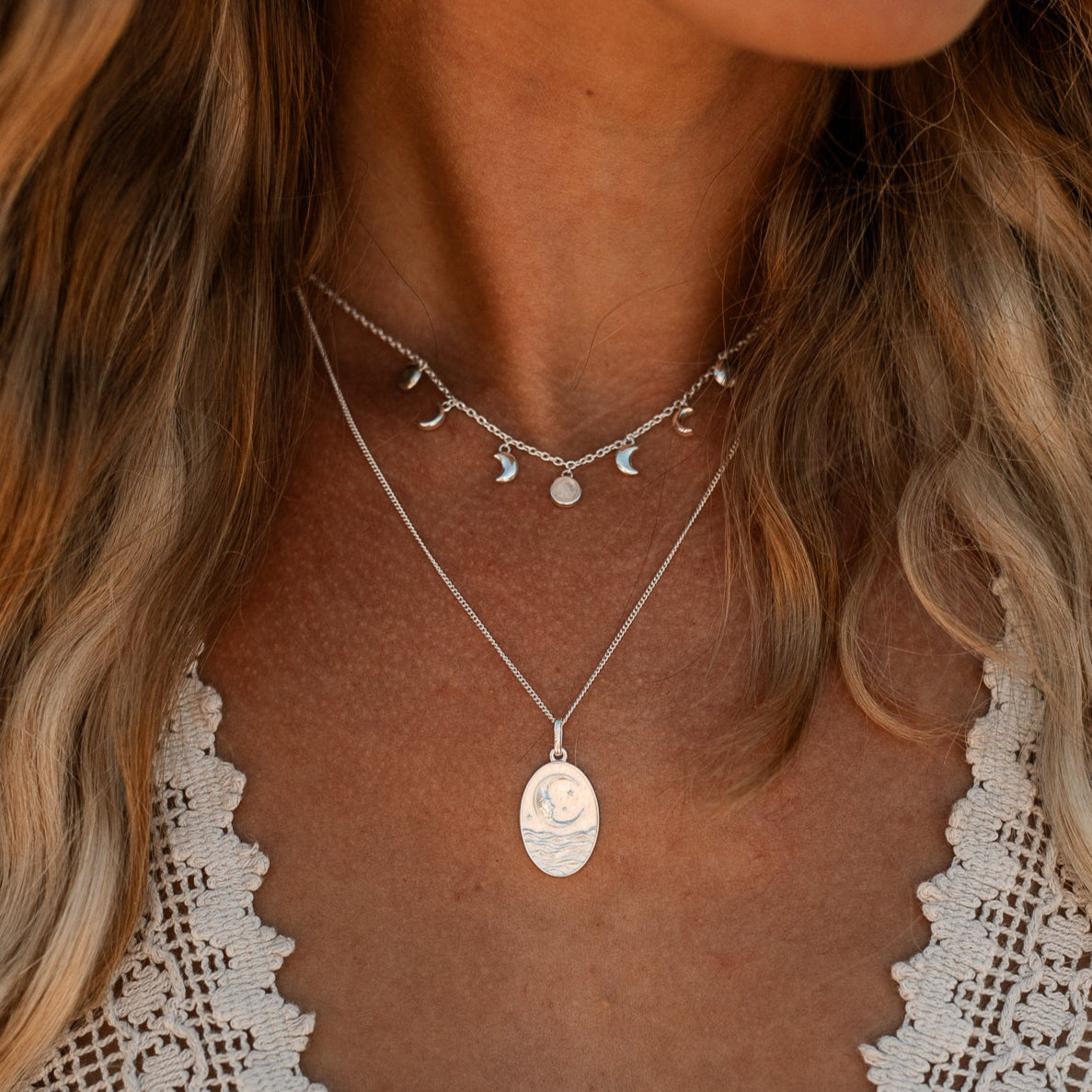 KETTE WENDE ANHÄNGER MOON & SOL II