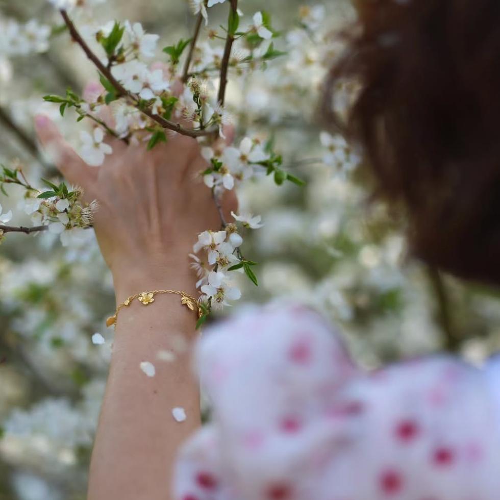 ARMBAND BLÜTEN & BLÄTTER