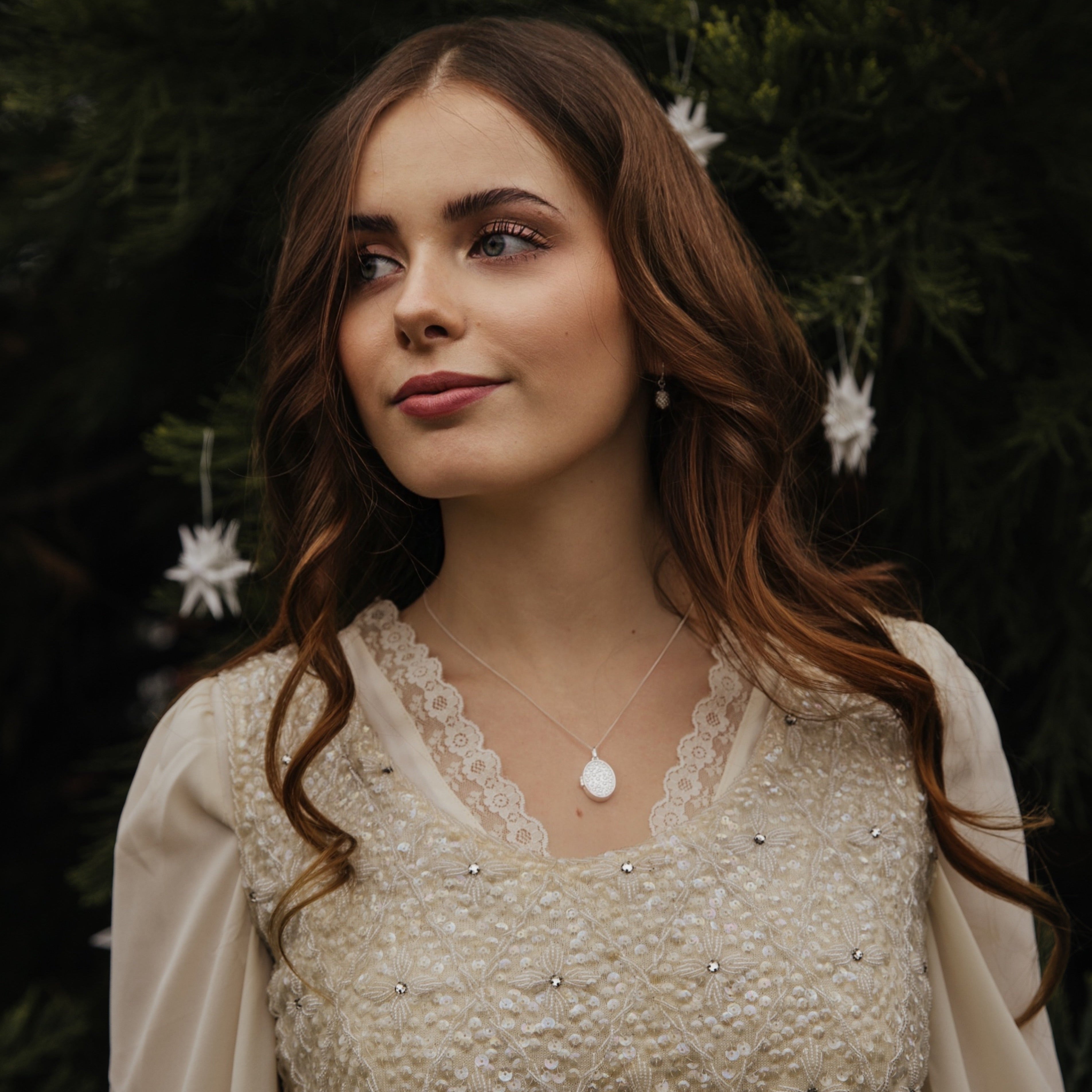 KETTE WENDE-MEDAILLON MOND & STERNENHIMMEL II