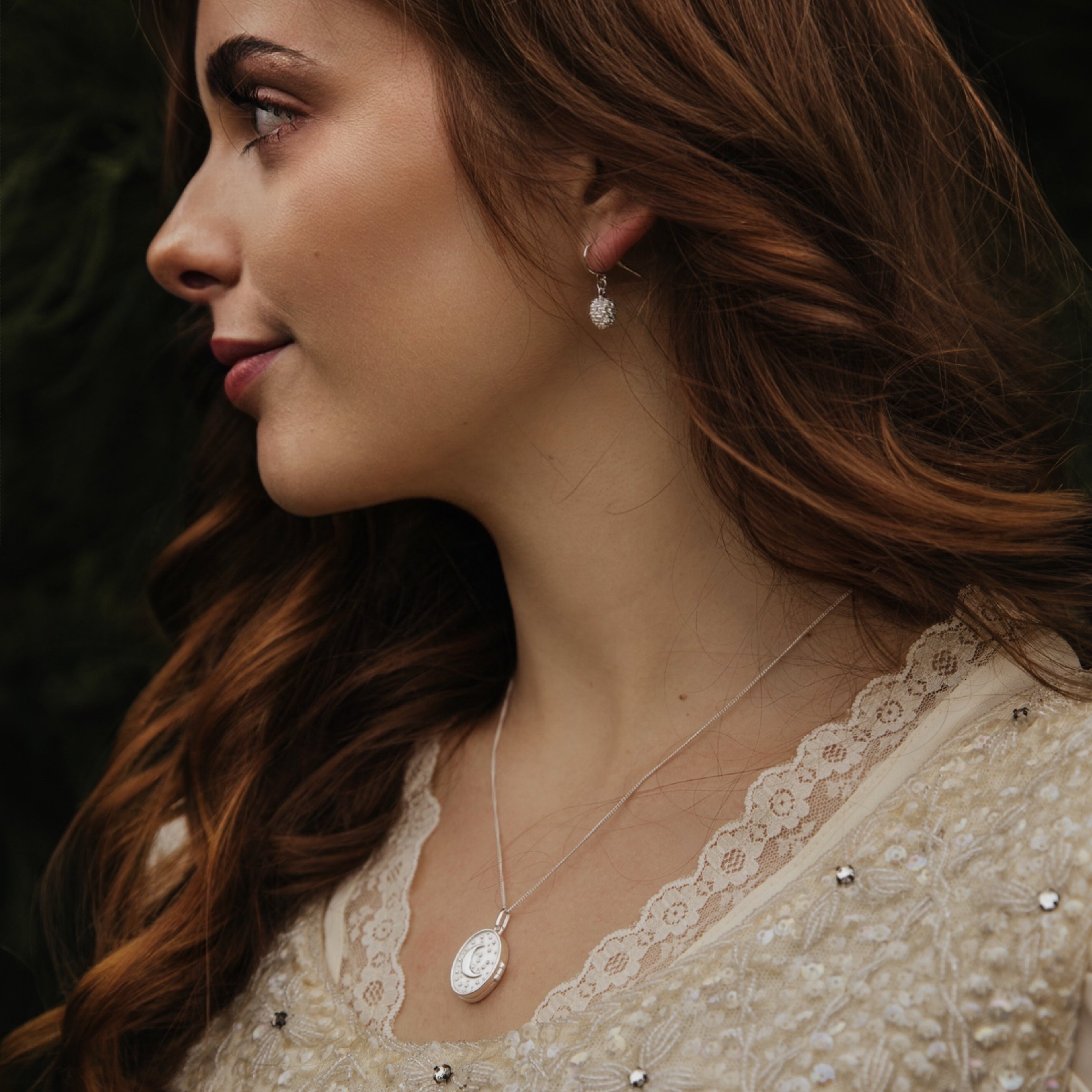 KETTE WENDE-MEDAILLON MOND & STERNENHIMMEL II