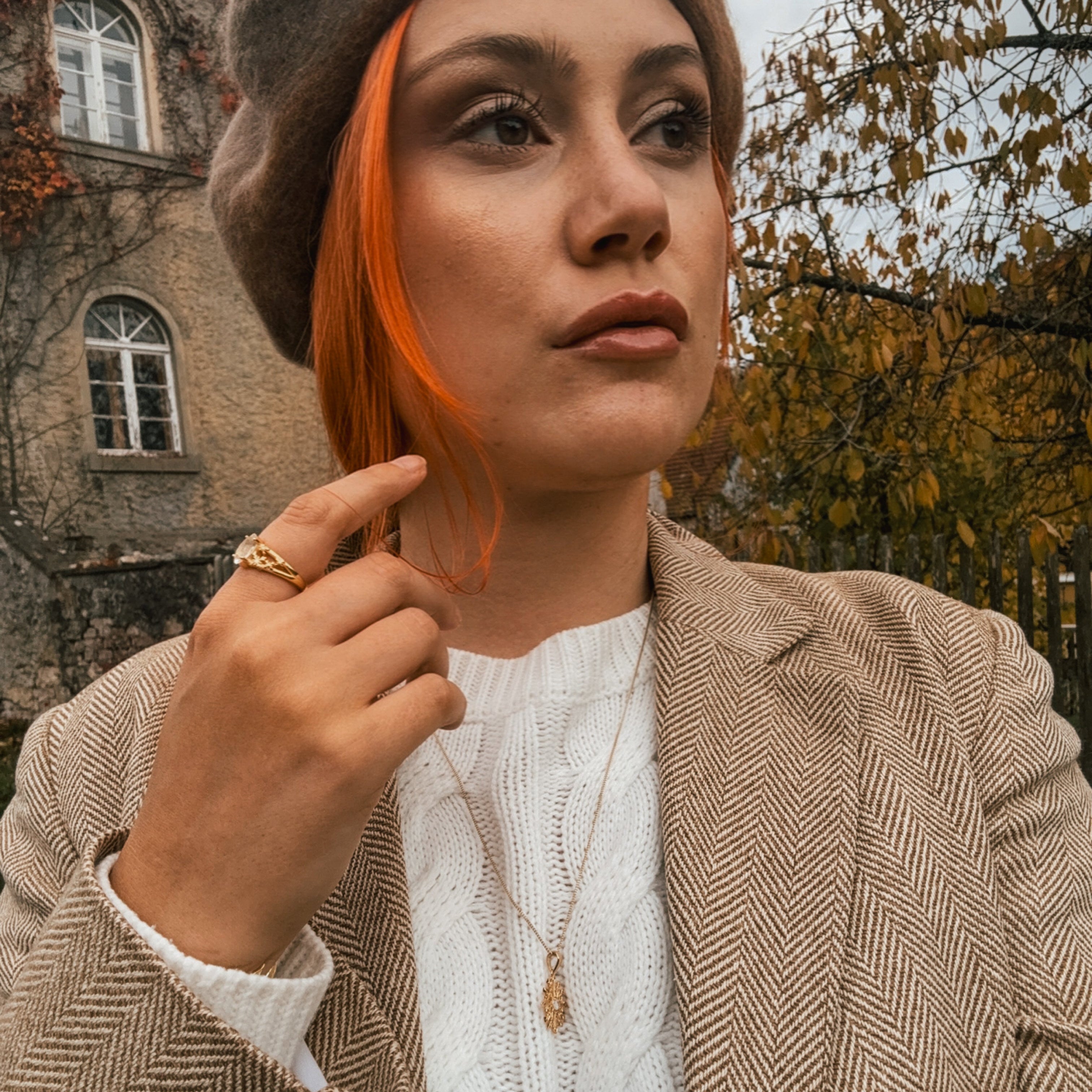 RING SCHNEEFLOCKEN & BERGKRISTALL