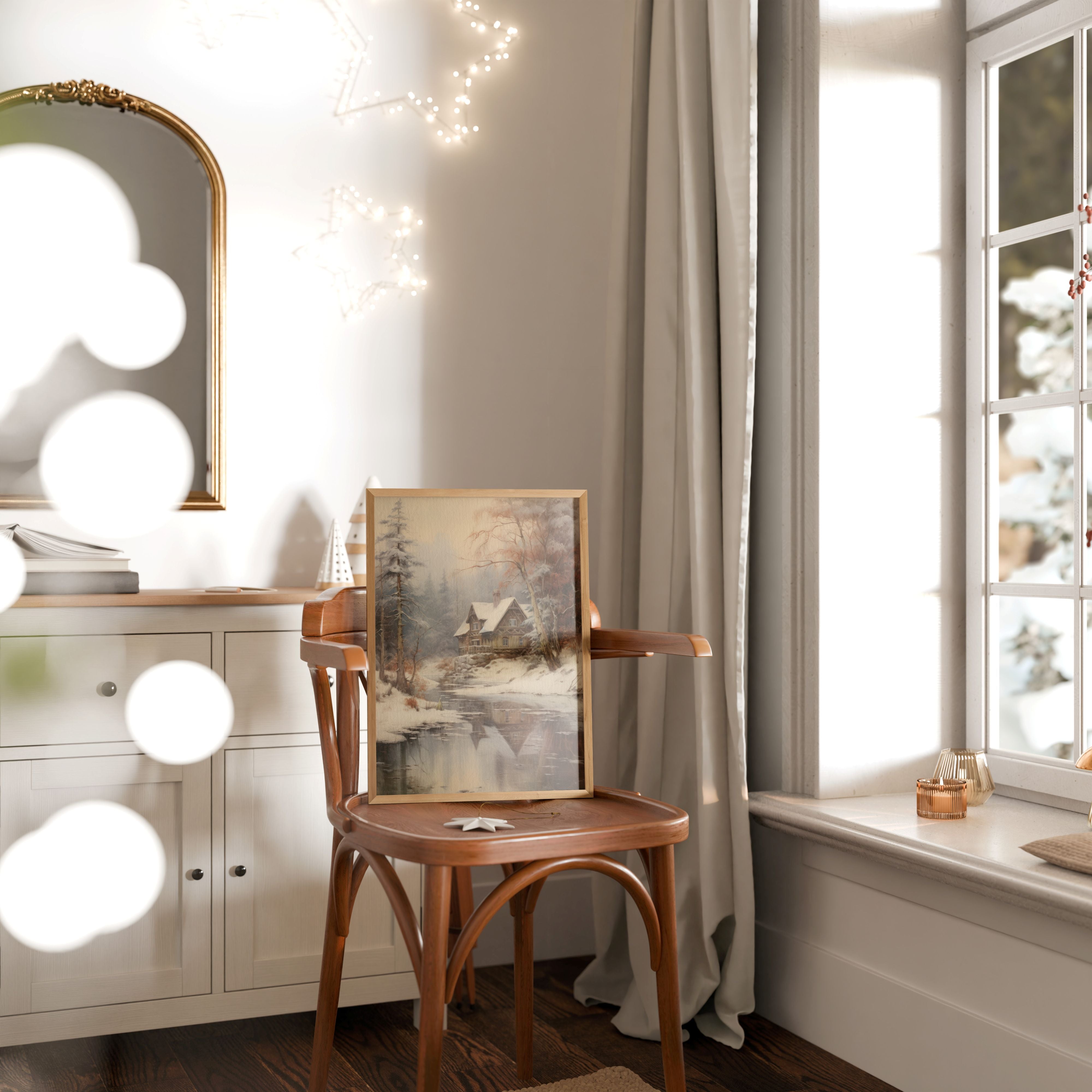 ART PRINT WINTER HUT