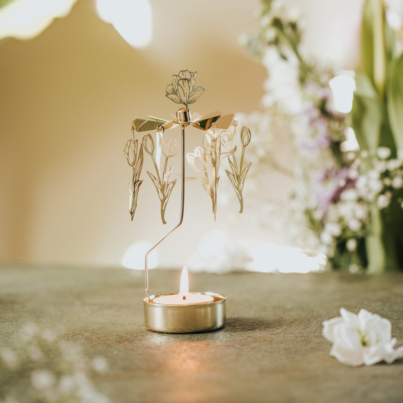 TEELICHT-KARUSSELL TULPEN