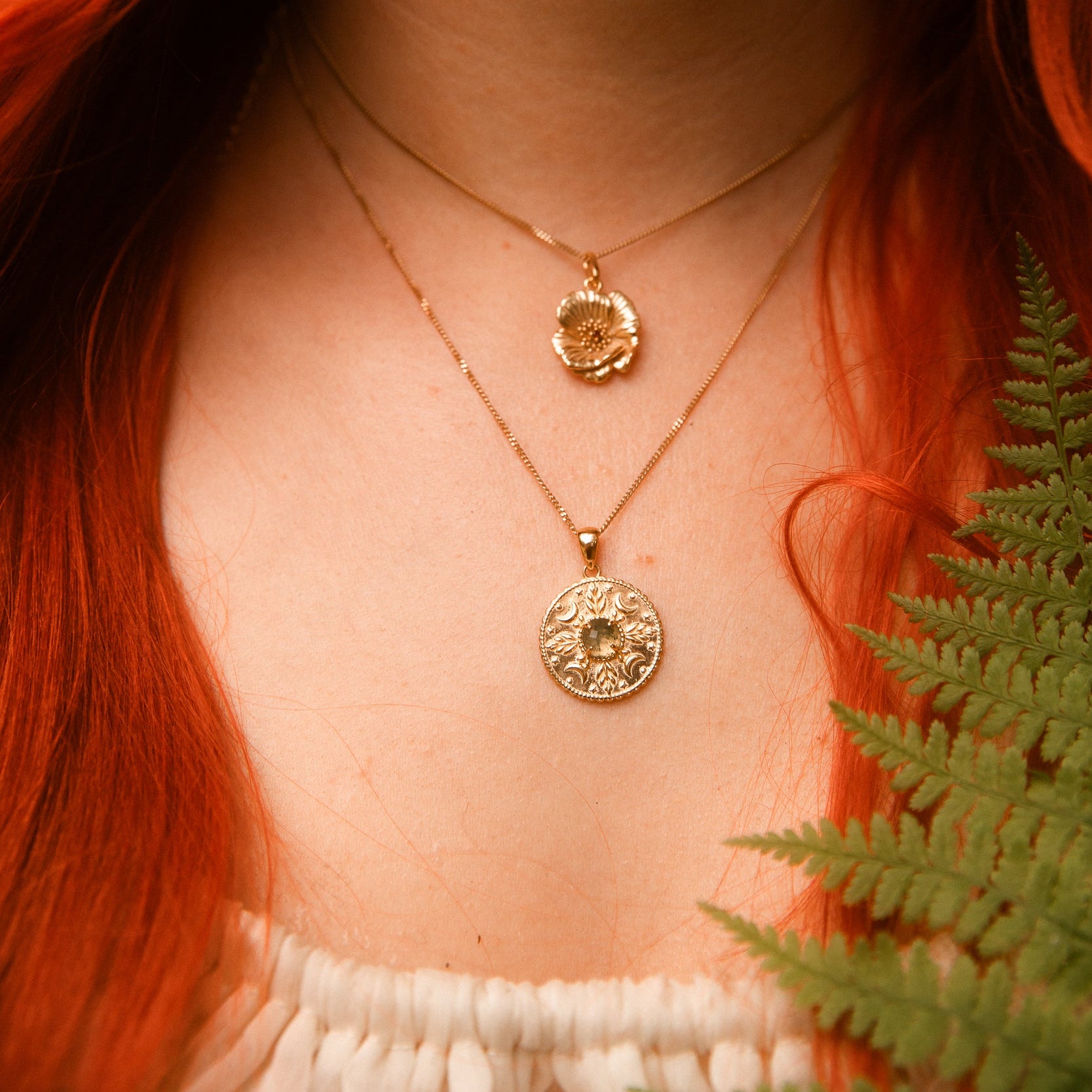 KETTE MOHNBLUME & GRANAT