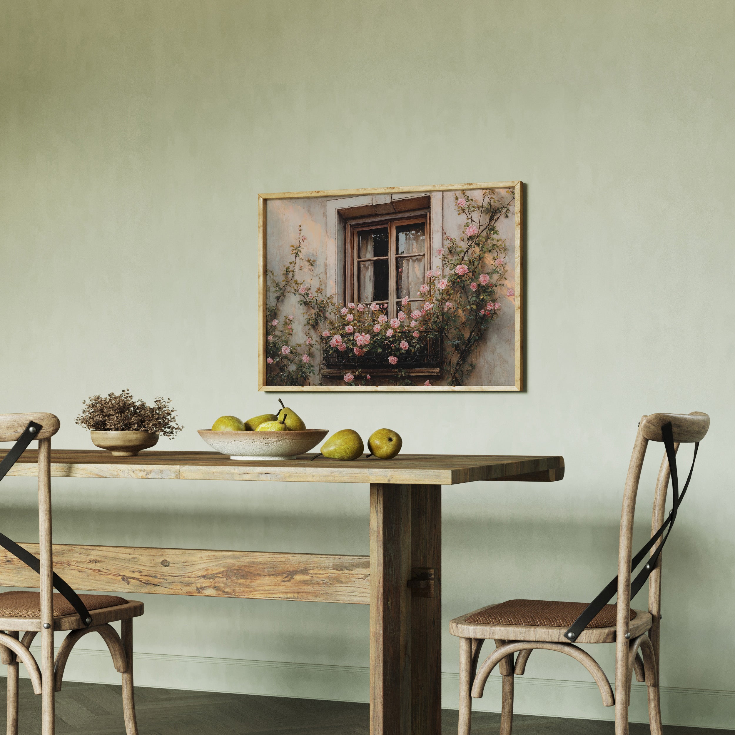 KUNSTDRUCK BLUMENFENSTER