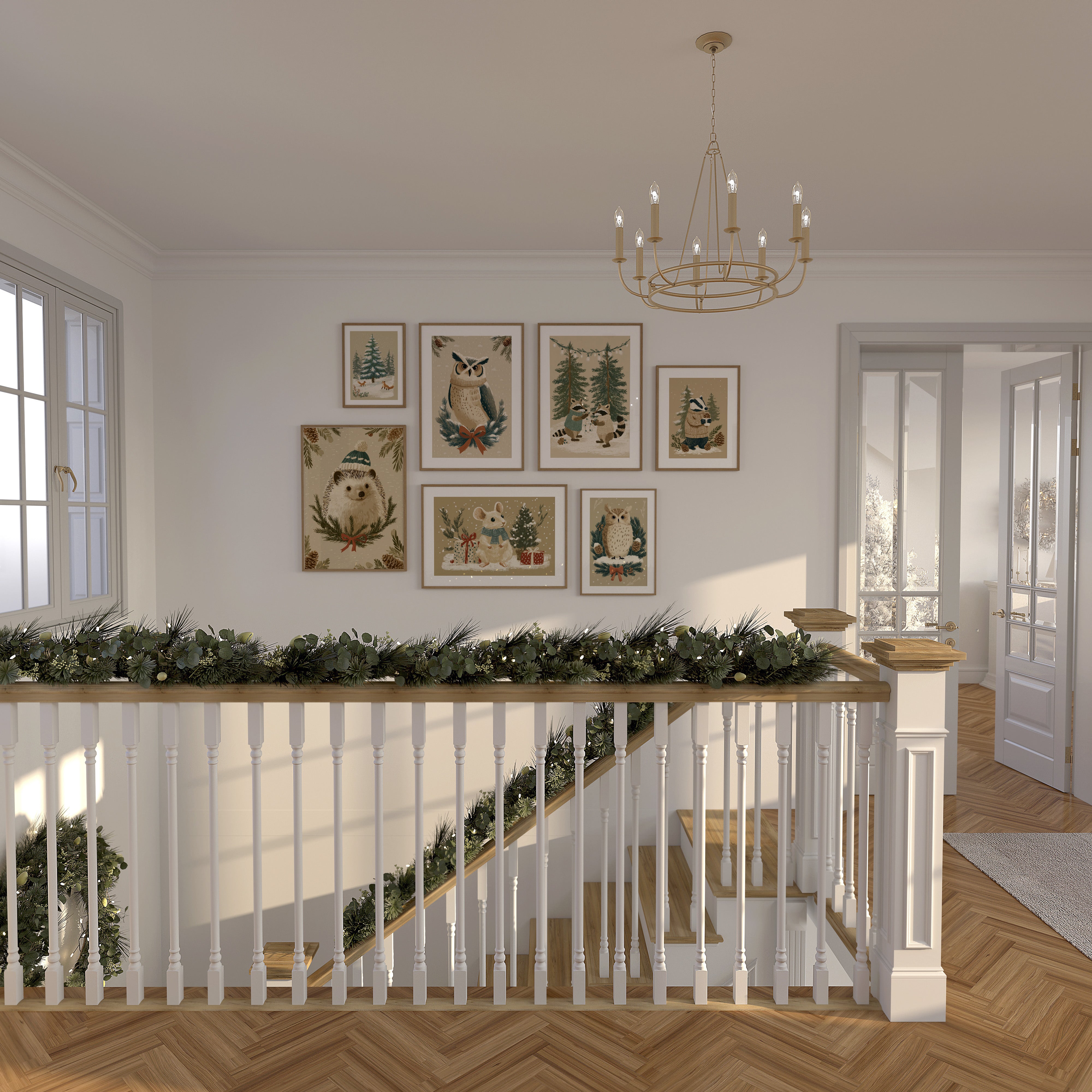 KUNSTDRUCK MAUSIGE WEIHNACHTEN