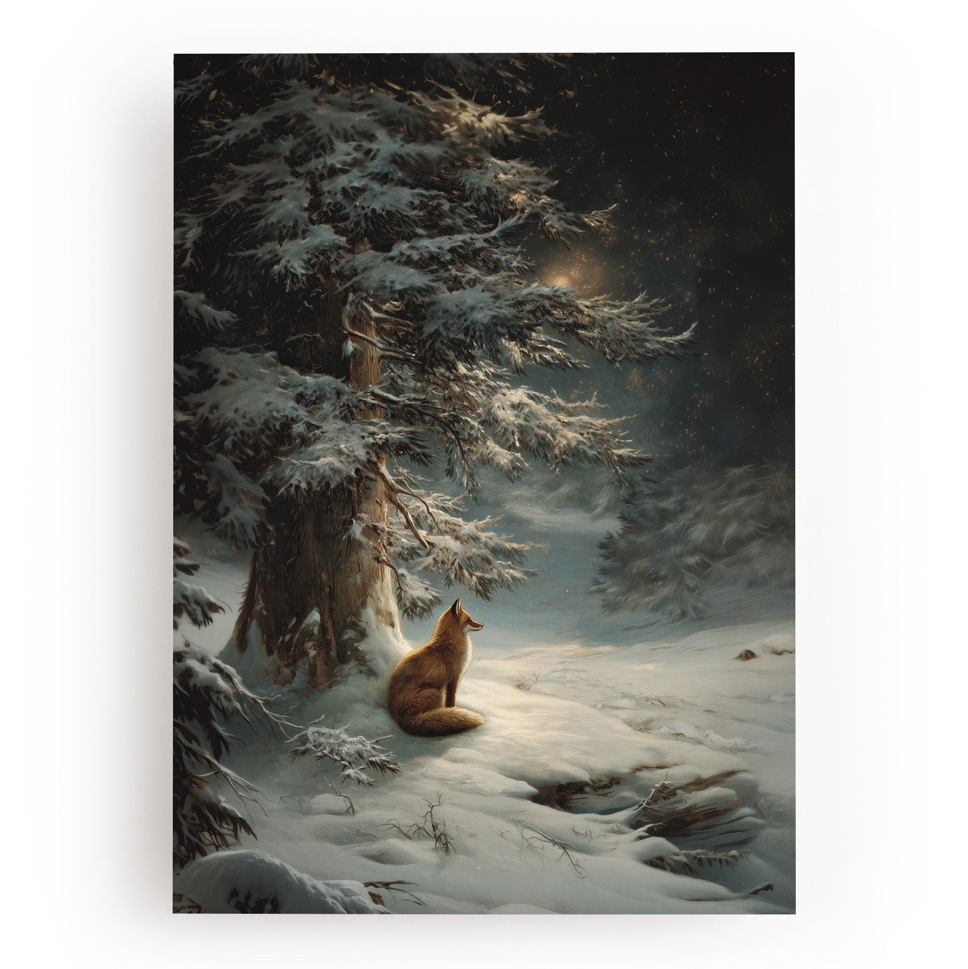 KUNSTDRUCK WINTER FUCHS