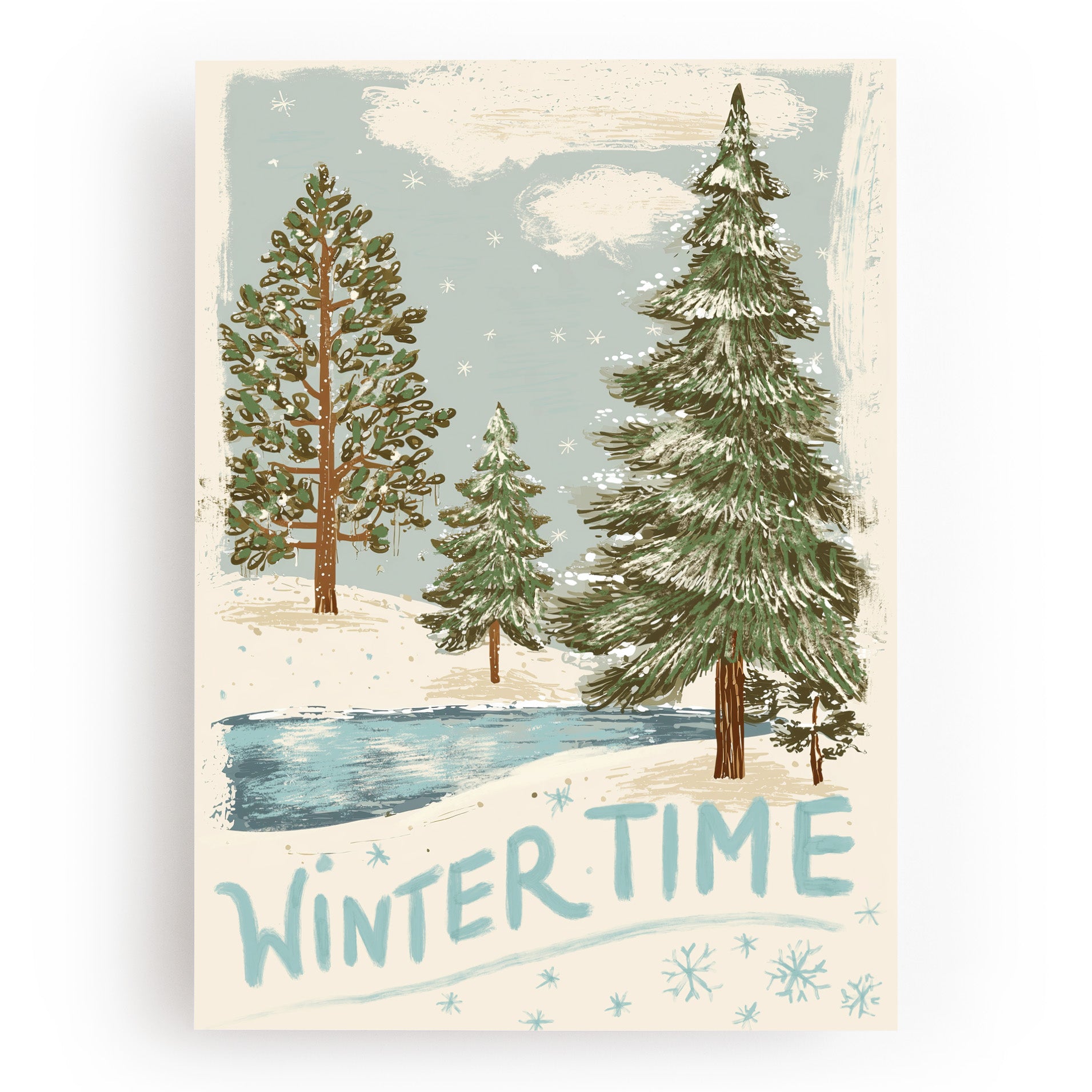 KUNSTDRUCK WINTERTIME