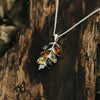 CHAIN ​​LEAF WITH AMBER II