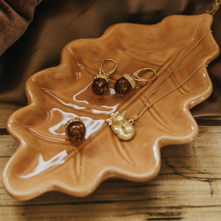 OAK LEAF JEWELRY BOWL 