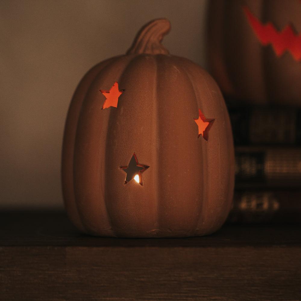 TERRACOTTA PUMPKIN STARS 