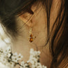 EARRINGS AMBER BEE