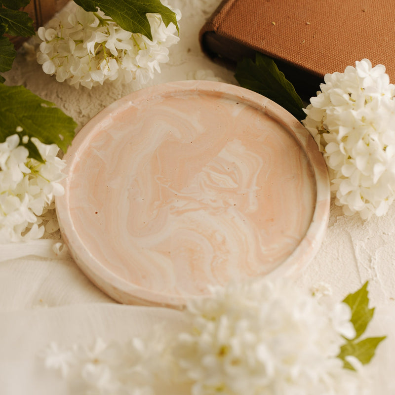 SCHMUCKSCHALE CIRCLE ROSÉ MARBLE