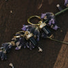 Hoop earrings AMETHYST