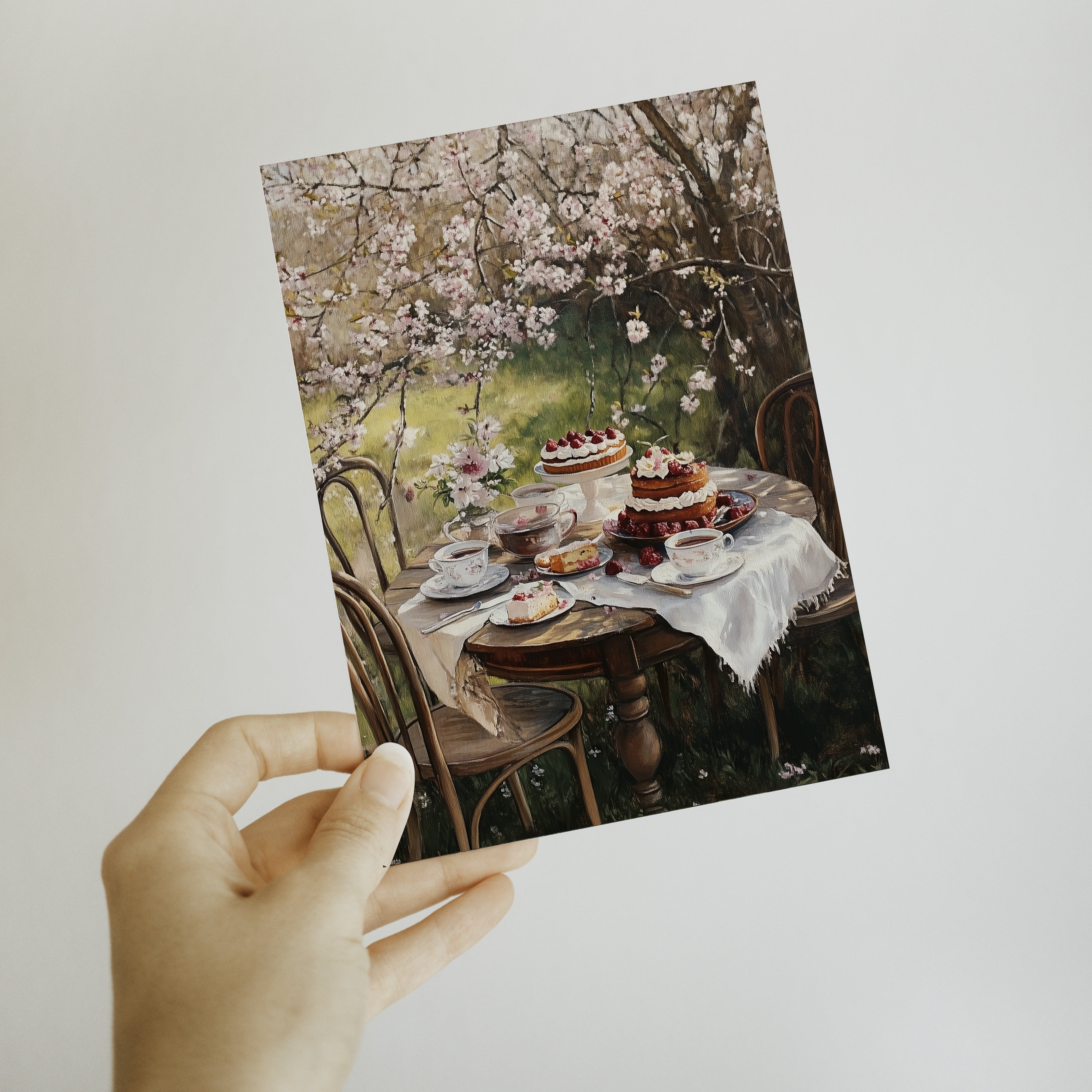 POSTCARD CAKE IN THE GARDEN