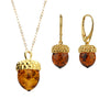 AMBER ACORN JEWELRY SET