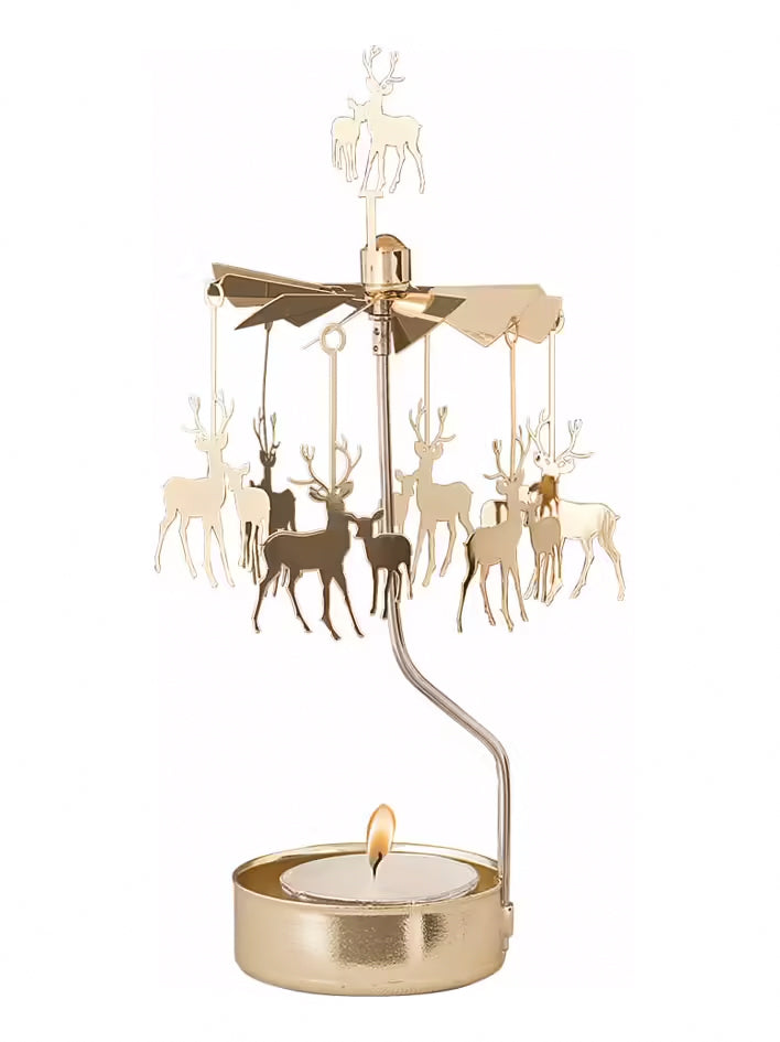 TEALIGHT CAROUSEL DEER 