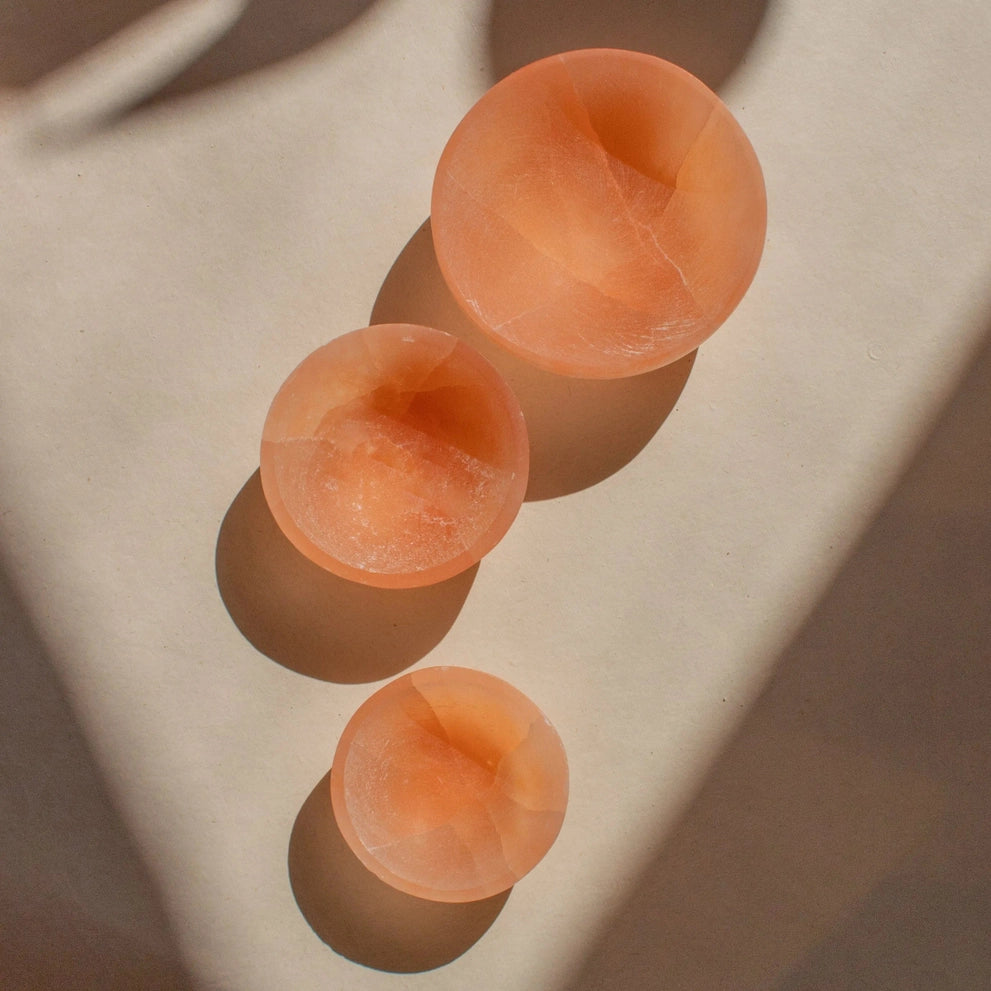 SCHMUCKSCHALE SELENIT APRICOT