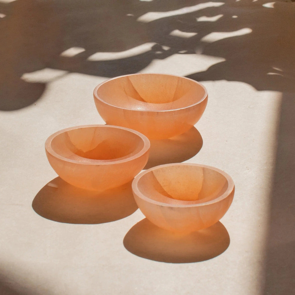 SCHMUCKSCHALE SELENIT APRICOT