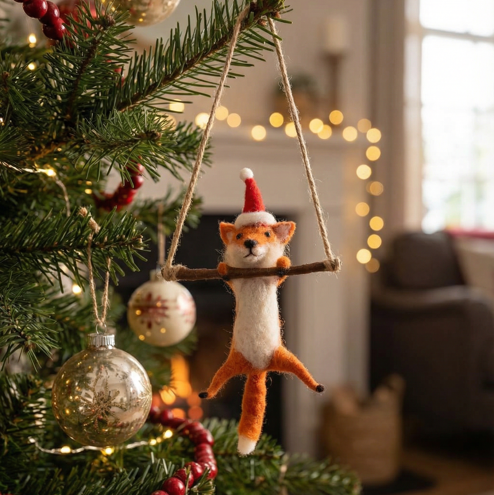 FILZANHÄNGER WEIHNACHTS-FUCHS