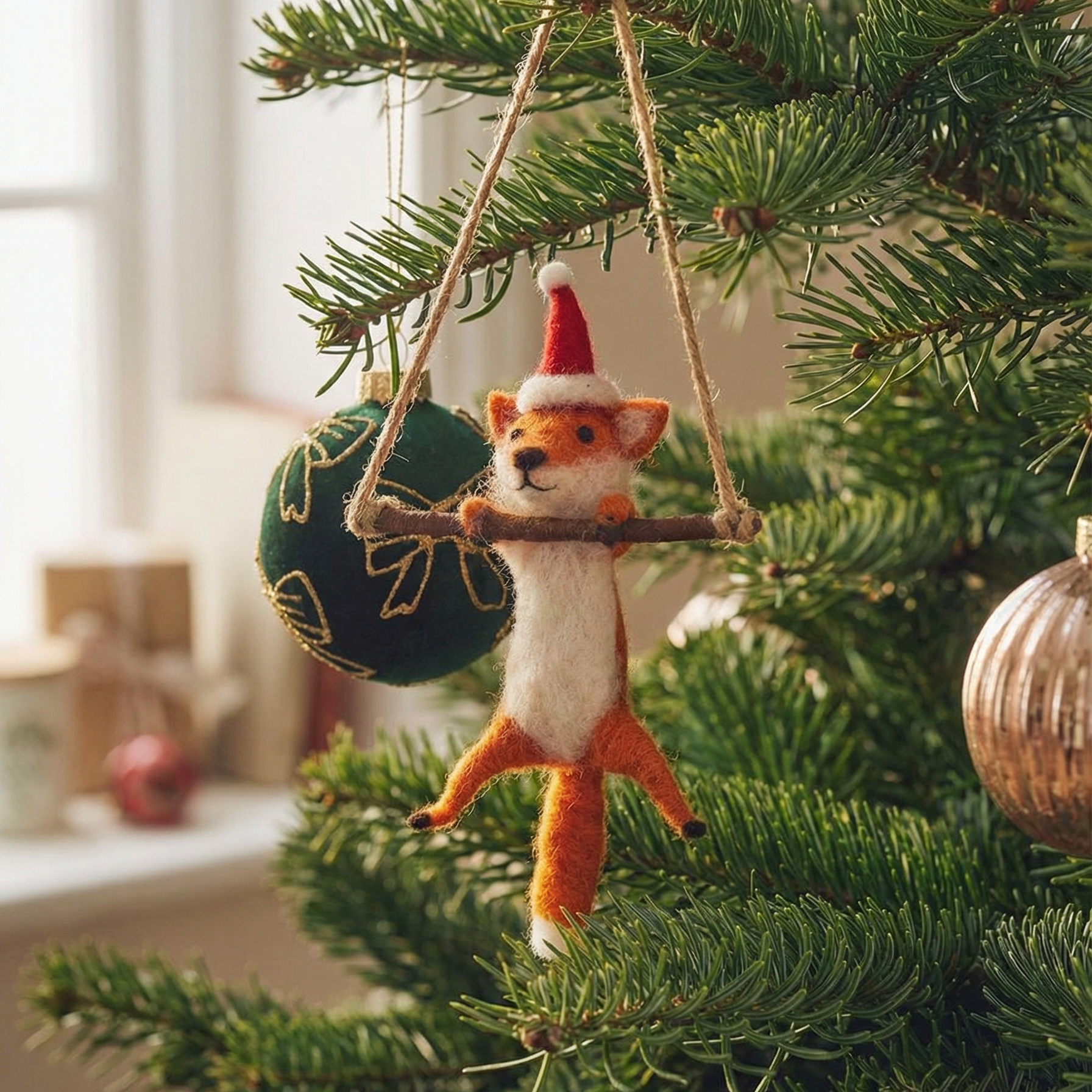 FILZANHÄNGER WEIHNACHTS-FUCHS