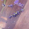 Hoop earrings AMETHYST
