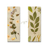 BOOKMARK PRESSED FLOWERS and LEAVES