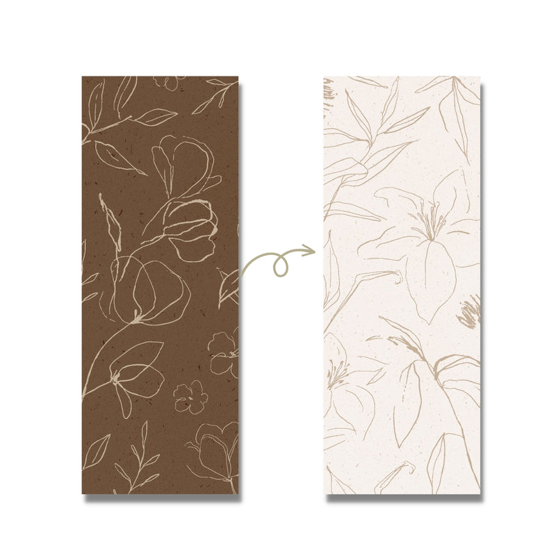 BOOKMARK ABSTRACT FLOWERS