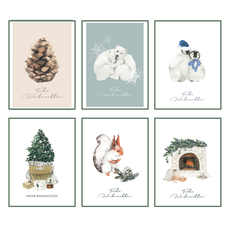 POSTCARD SET CHRISTMAS I