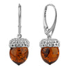 EARRINGS AMBER ACORN II