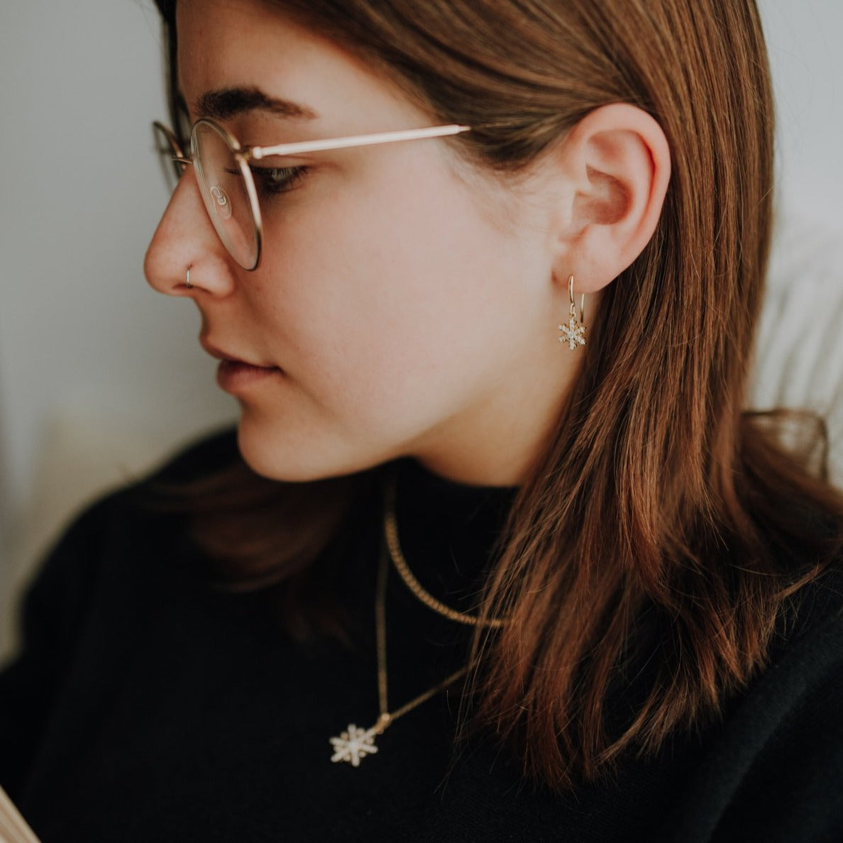 EARRINGS SNOWFLAKE