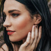 Hoop earrings AMETHYST