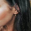 Hoop earrings AMETHYST