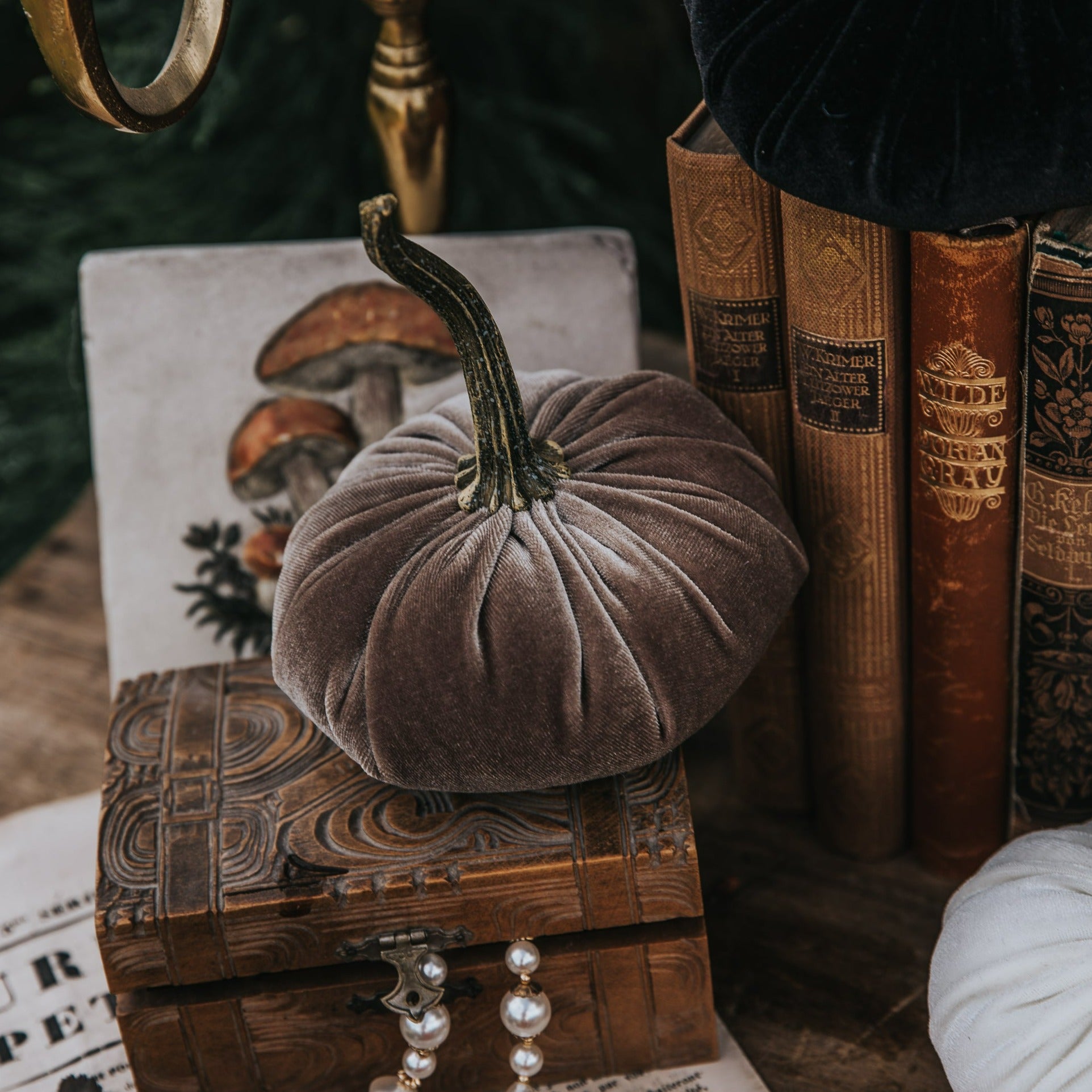 VELVET PUMPKIN TAUPE