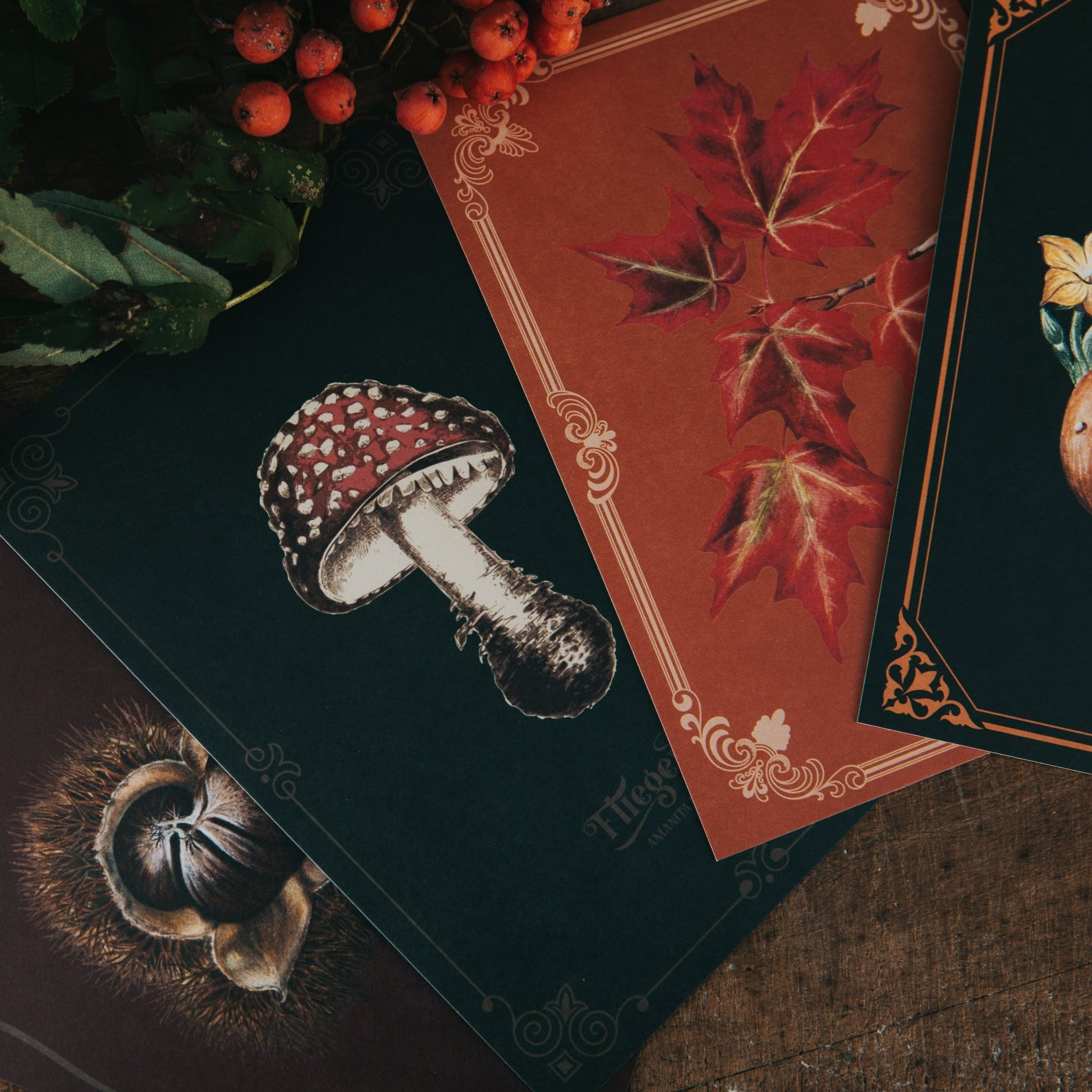 POSTCARD SET AUTUMN WHISPERS