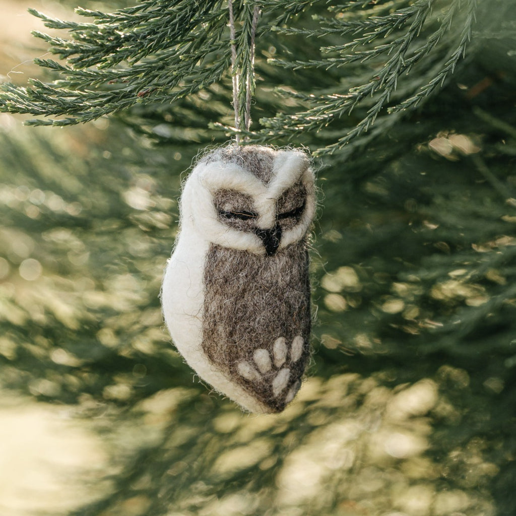 FELT PENDANT OWL