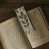 BOOKMARK PRESSED FLOWERS and LEAVES