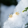 EAR STUDS SMALL SNOWFLAKES