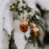 EARRINGS AMBER ACORN