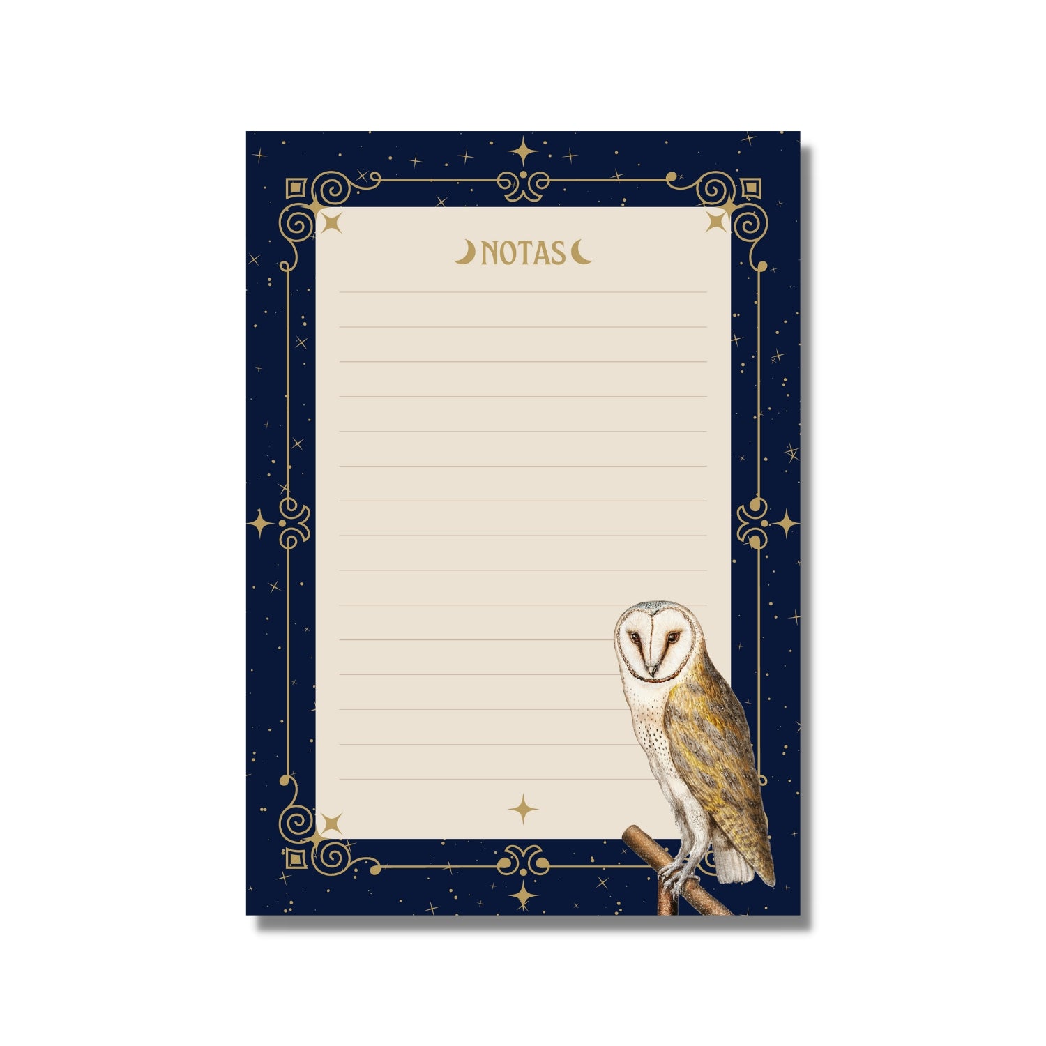 NOTEPAD OWL & MOON
